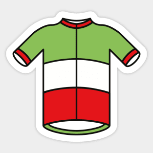 Italian Cycling Jersey Pattern Sticker